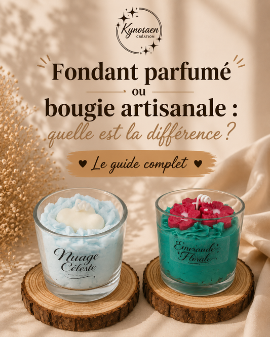 Fondant parfumé ou bougie : deux expériences différentes
